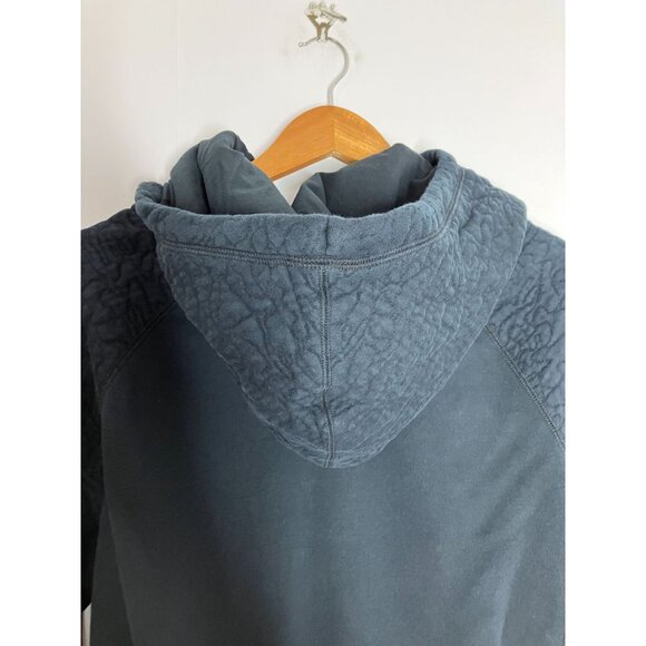 Nike Women's Medium Black Cowlneck Full Pull Over Hoodie Quilted Pattern Sleeve - Picture 9 of 10